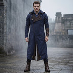 Custom Tailored Assassin’s Creed Unity Blue Denim Cloak coat