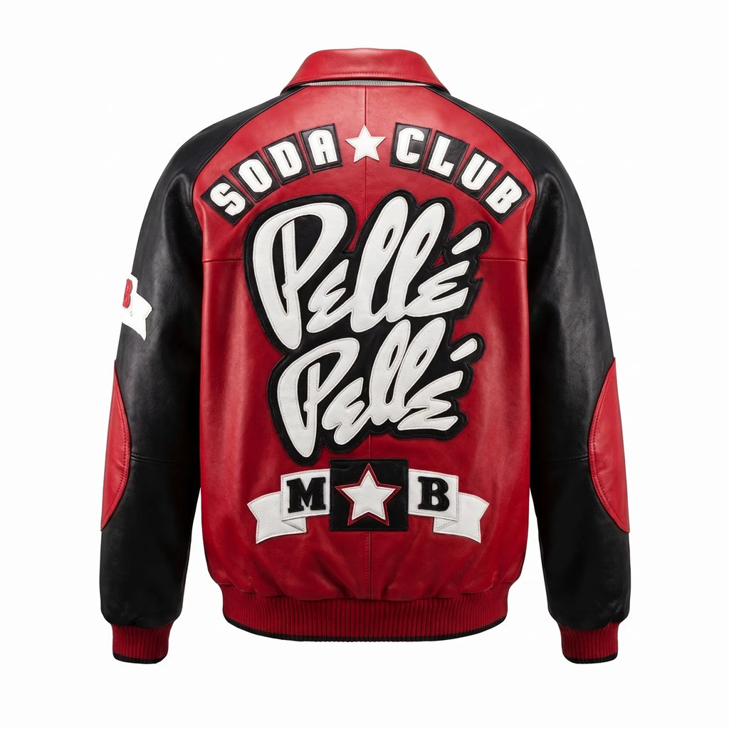 Custom Tailored Men’s Pelle Pelle Soda Club Styled Genuine Leather Jacket