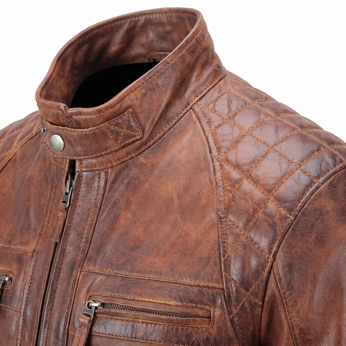 Cafe Racer Real Leather Jacket