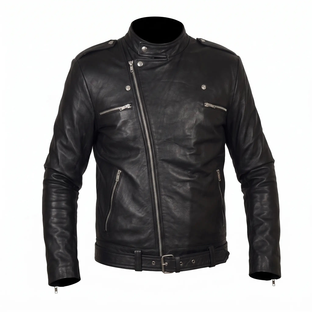 Motor Biker Genuine Leather Jacket