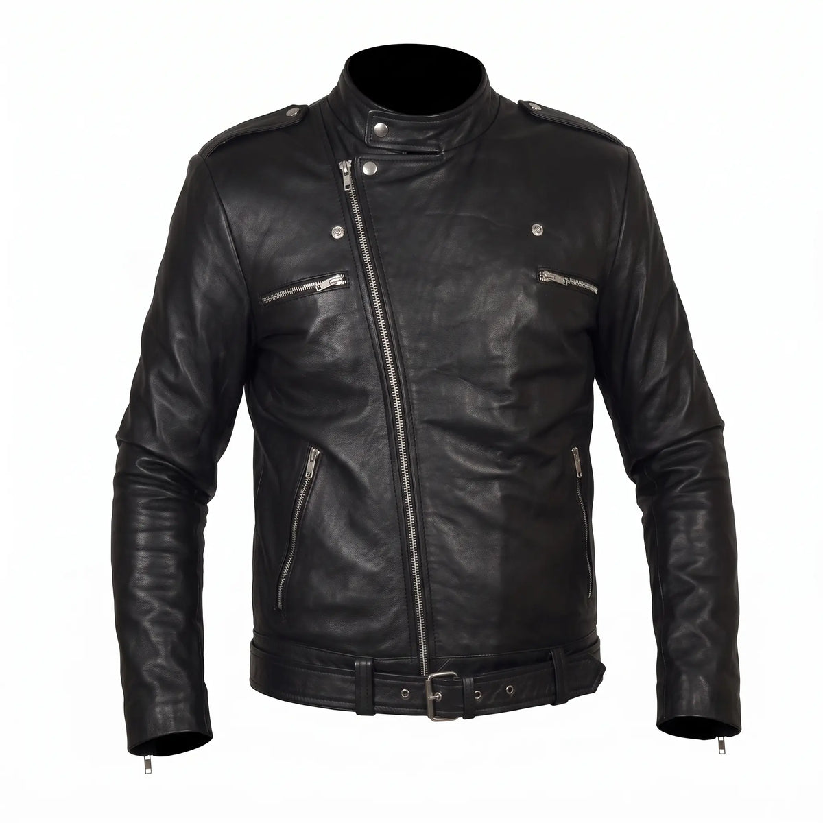 Motor Biker Genuine Leather Jacket