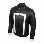 Custom Tailored Men’s Ghost Rider Agent Of Shield Biker Genuine Leather Jacket
