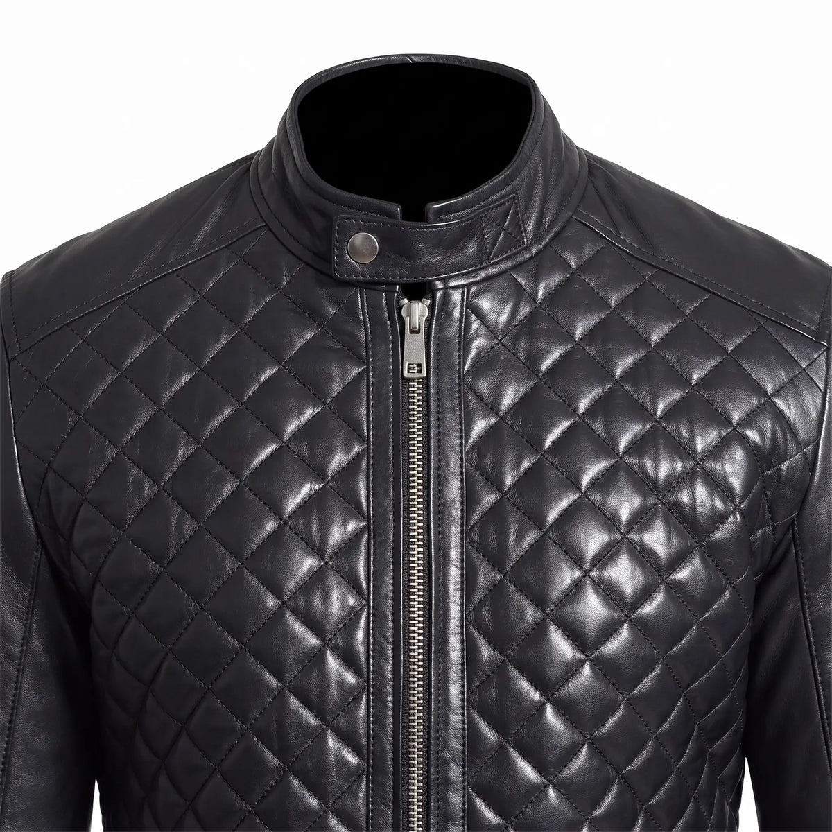Custom Tailored Men’s Real Genuine Leather Biker Slim Fit Sleek Retro Jacket