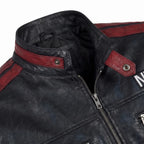 Custom Tailored Men’s Genuine Lambskin Leather Stylish Biker N7 Leather Jacket