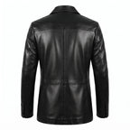 Custom Tailored Men’s Slim Fit Casual Genuine Sheepskin Leather Blazer