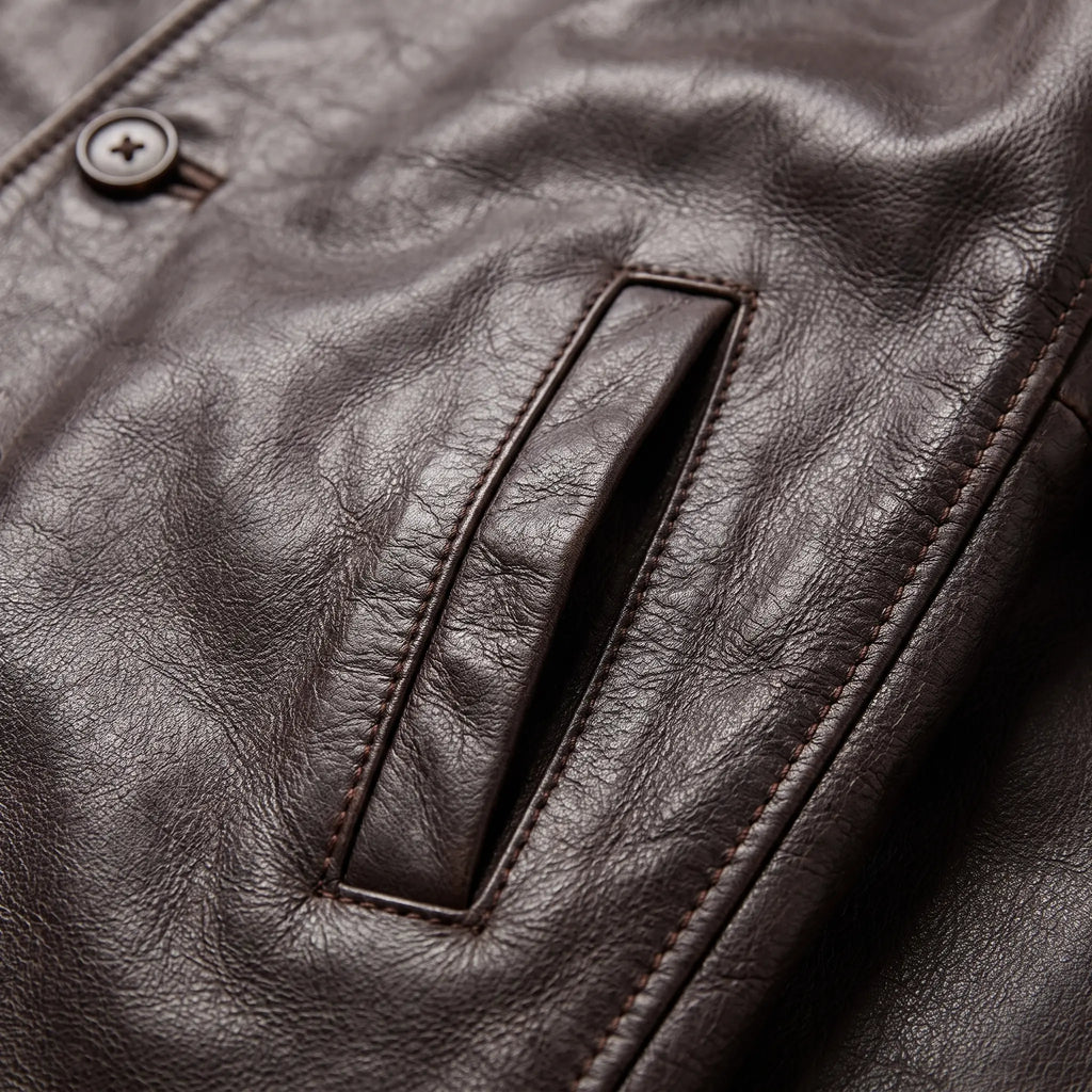 Custom Tailored Winchester Real Genuine Vintage Leather Men Coat Jacket