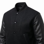 Custom Tailored Men’s Varsity Bomber Baseball Letterman Genuine Leather jacket