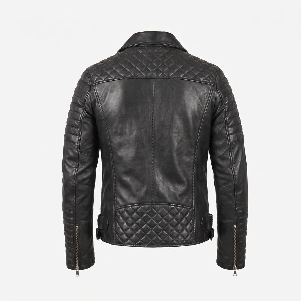 Men’s Black Leather Jacket – Motorcycle Jacket Men –Jacket Slim Fit Outwear
