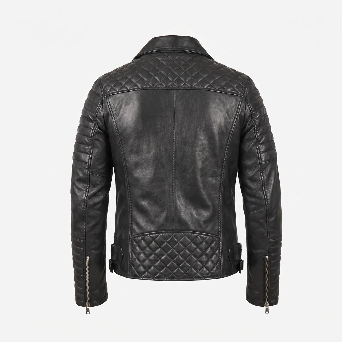 Men’s Black Leather Jacket – Motorcycle Jacket Men –Jacket Slim Fit Outwear