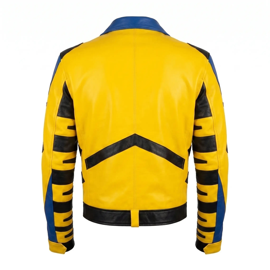 Custom Tailored Deadpool 3 Hugh Jackman Wolverine Genuine Sheepskin Jacket