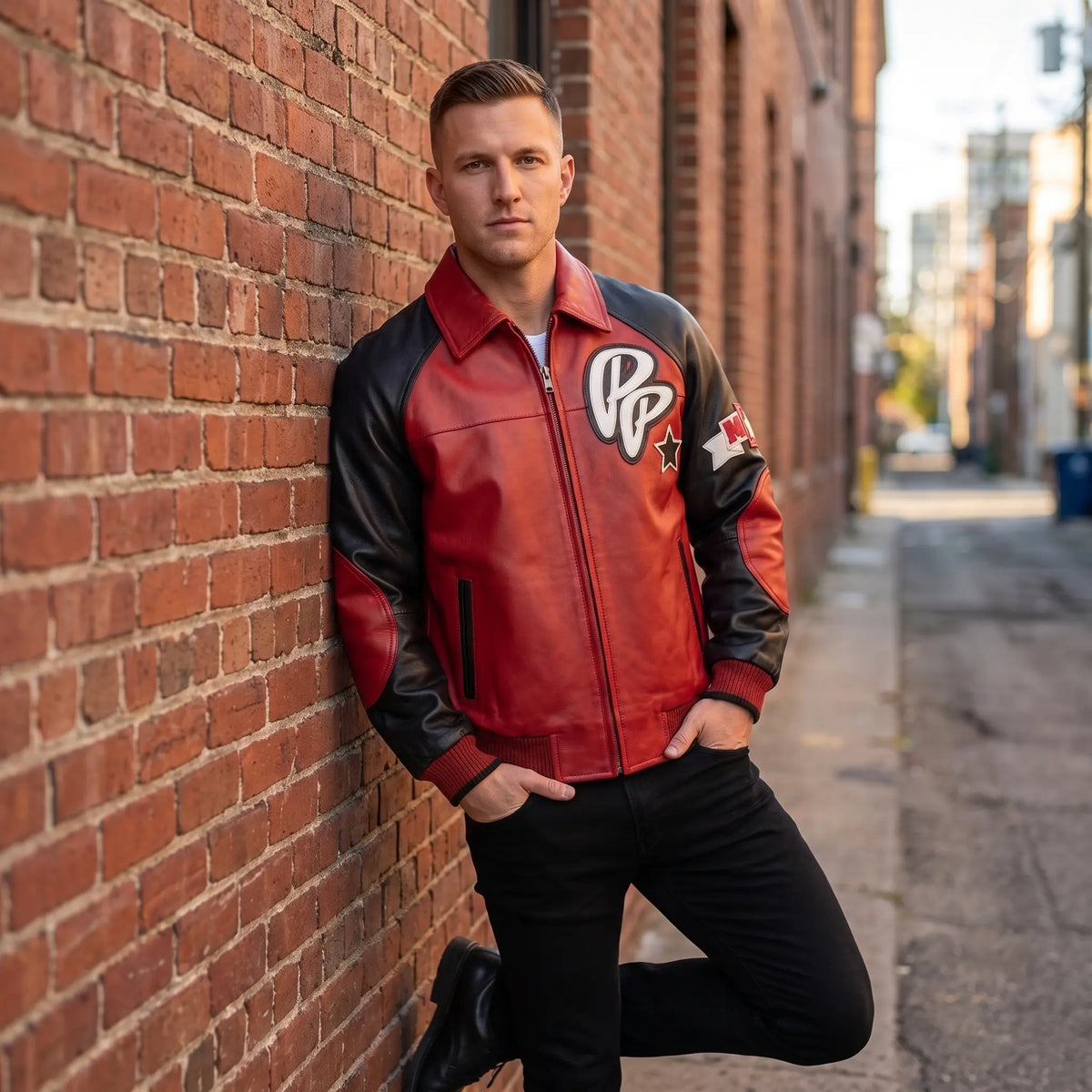 Custom Tailored Men’s Pelle Pelle Soda Club Styled Genuine Leather Jacket