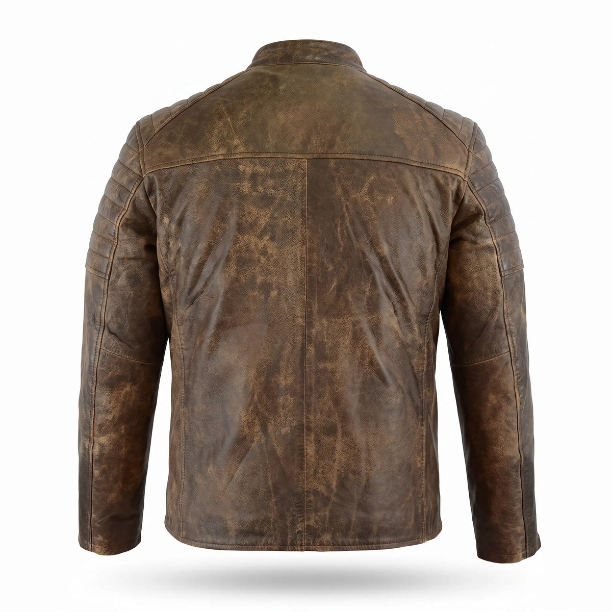Custom Tailored Men’s Genuine SheepSkin Leather Casual Slim Fit Biker Jacket