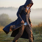 Custom Tailored Assassin’s Creed Unity Blue Denim Cloak coat