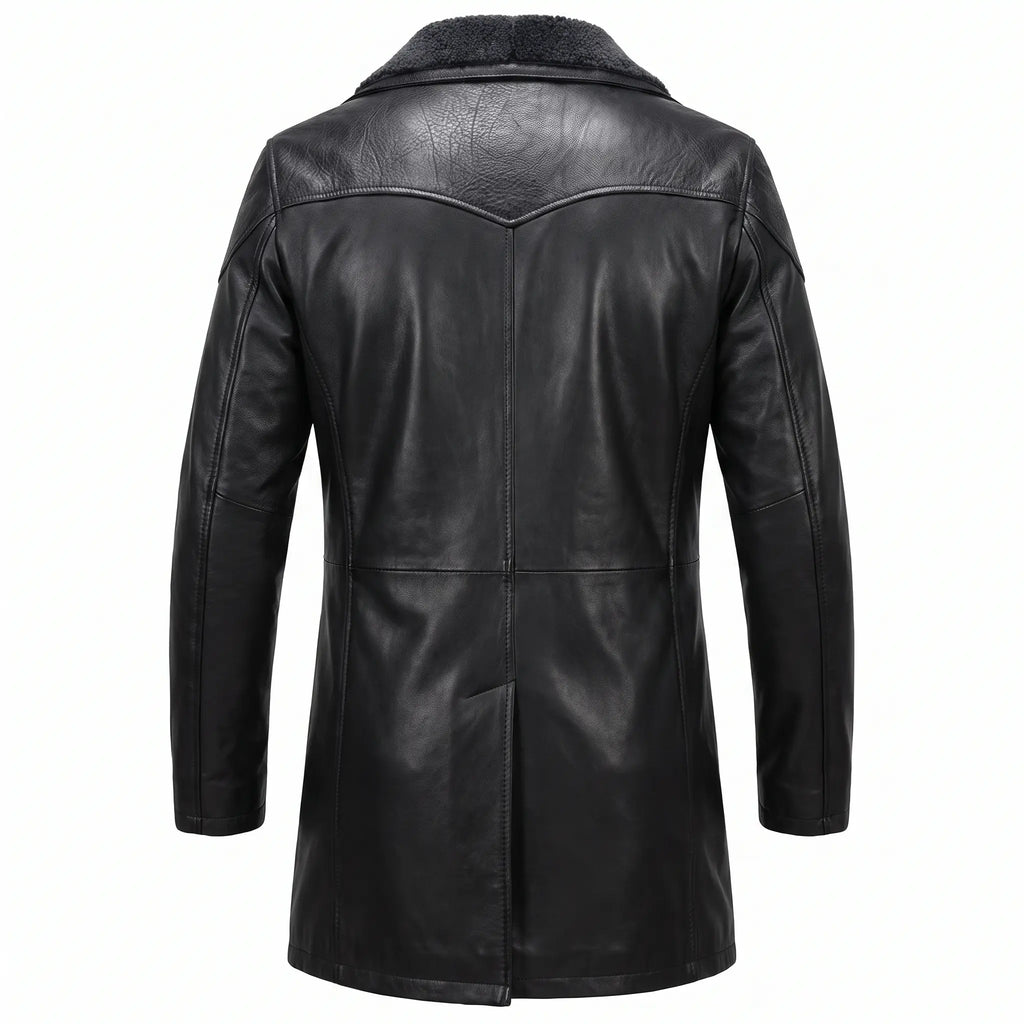 Custom Tailored Blade Runner 2049 Ryan Gosling Genuine Fur Collar Trench Coat