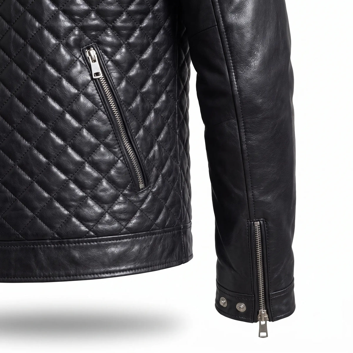 Custom Tailored Men’s Real Genuine Leather Biker Slim Fit Sleek Retro Jacket