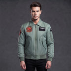 Custom Tailored Top Gun Maverick Mitchell Flight Genuine Cotton Bomber Jacket