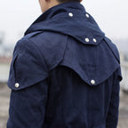 Custom Tailored Assassin’s Creed Unity Blue Denim Cloak coat