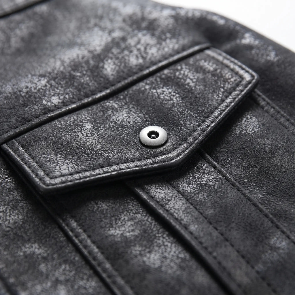 Custom Tailored Men’s Black Aviator Real Sheepskin Shearling Leather Jacket