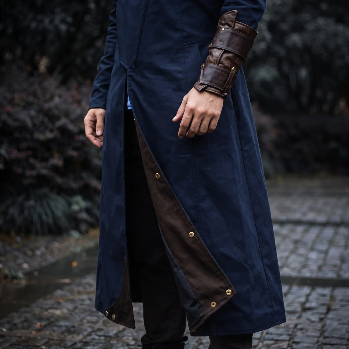 Custom Tailored Assassin’s Creed Unity Blue Denim Cloak coat