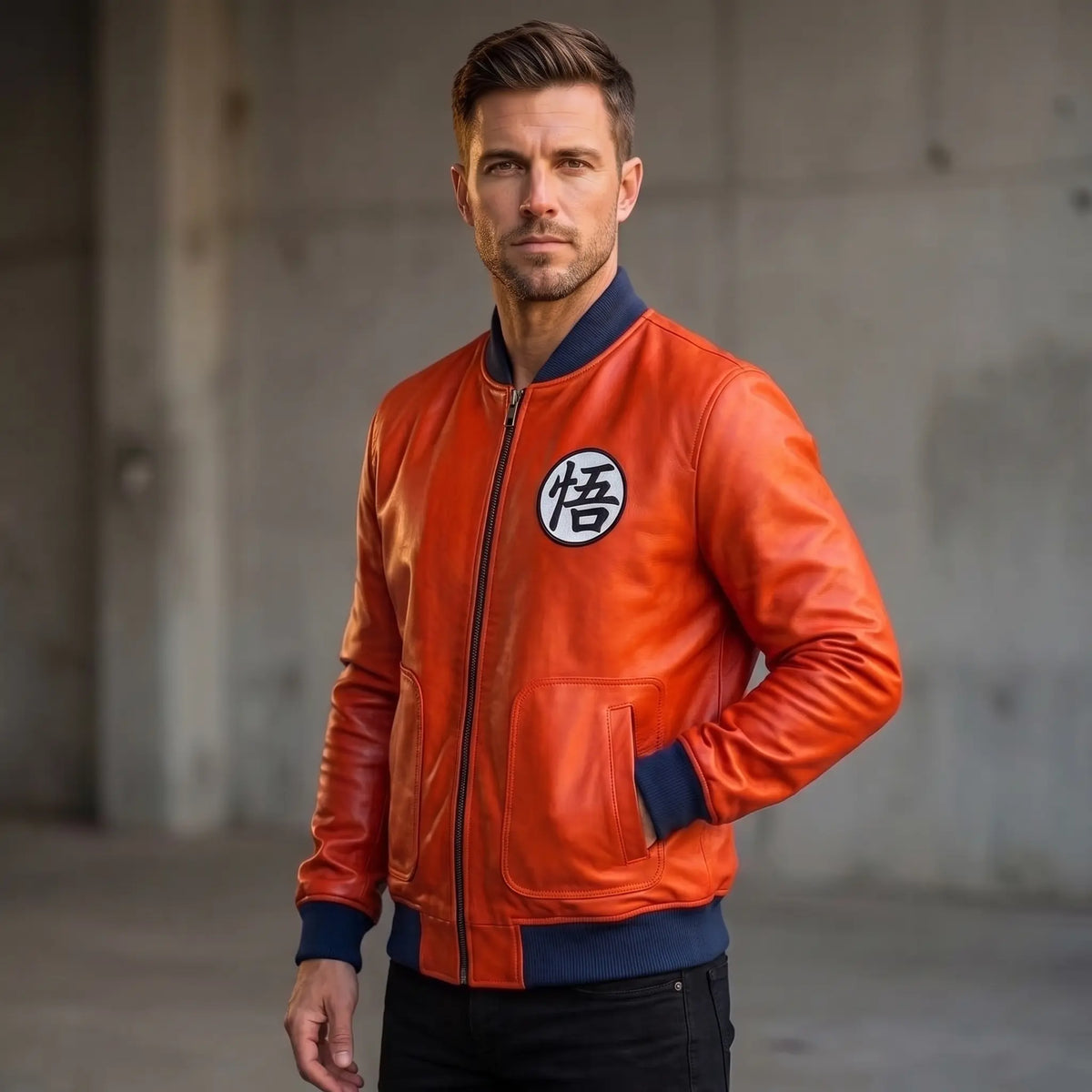 Custom Tailored Men’s Dragon Ball Z Goku, Super Broly Styled Genuine Sheepskin Leather Jacket