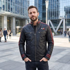 Custom Tailored Men’s Genuine Lambskin Leather Stylish Biker N7 Leather Jacket