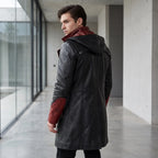 Custom Tailored Devil May Cry Dante Black Genuine Sheepskin Leather Coat