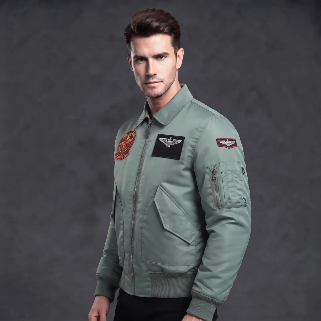 Custom Tailored Top Gun Maverick Mitchell Flight Genuine Cotton Bomber Jacket