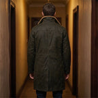 Custom Tailored Men’s Blade Runner 2049 Ryan Gosling Genuine Fur Trench Coat