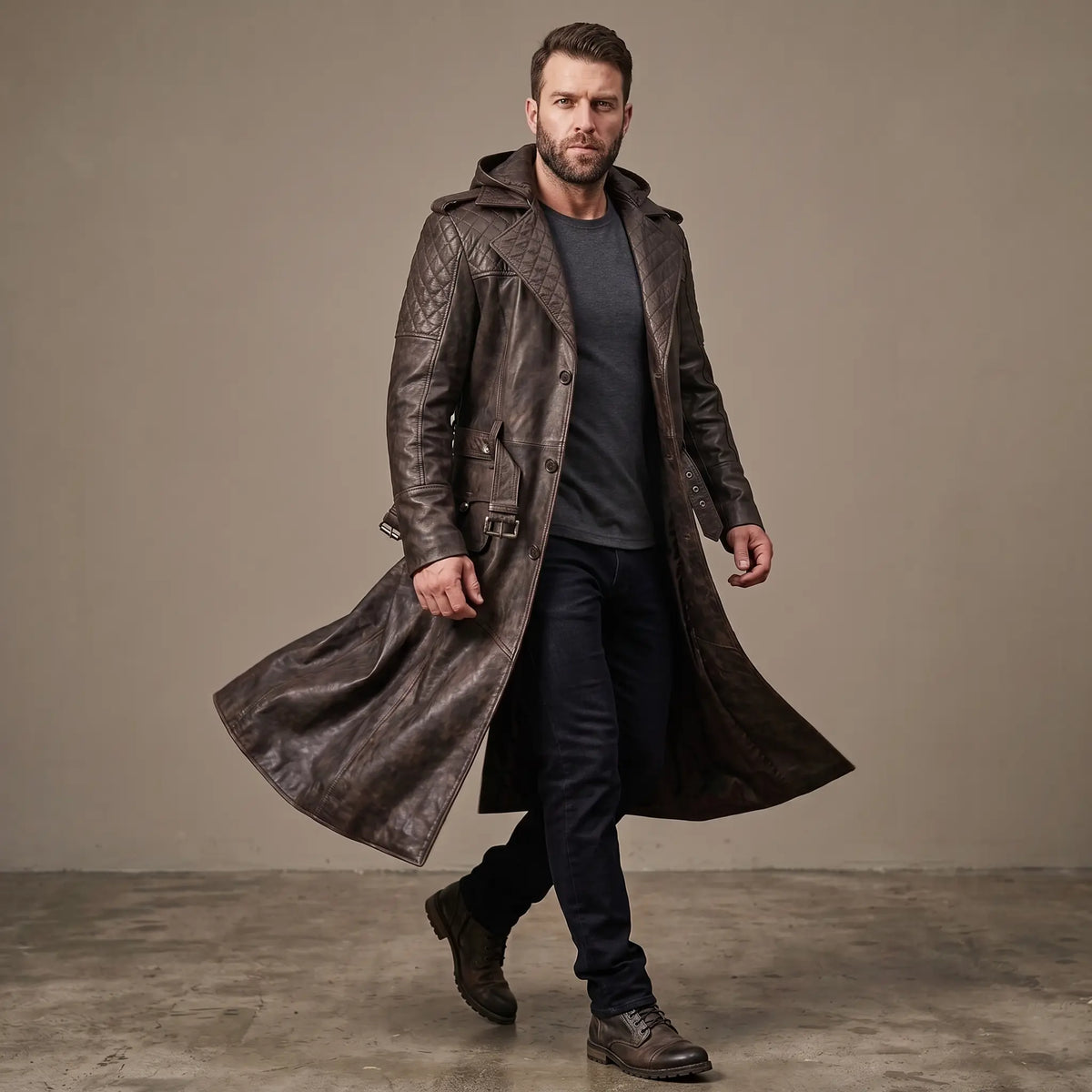 Custom Tailored Assassins Creed Syndicate Frye’s Trench Genuine Leather Coat