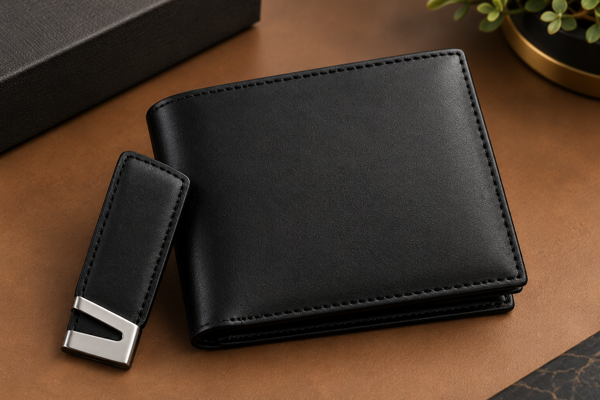 Leather Men's Wallet Black