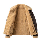 B3 RAF Aviator Pilot Men’s Sheepskin Shearling Jacket -Original Fur Jacket